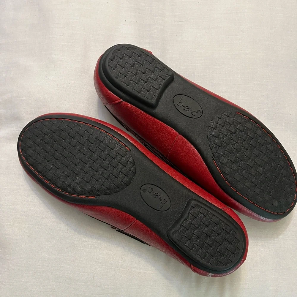 B.O.C. Red leather Moccasins